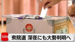 衆院選 深夜にも大勢判明へ　期日前投票は2095万人　前回より37万5000人増