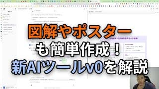 図解やポスターも簡単作成！新AIツールv0を解説