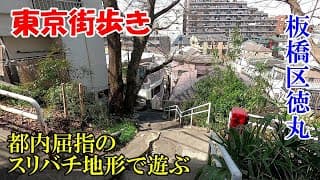 東京街歩き　板橋区徳丸のスリバチ地形は魅惑の階段の宝庫です